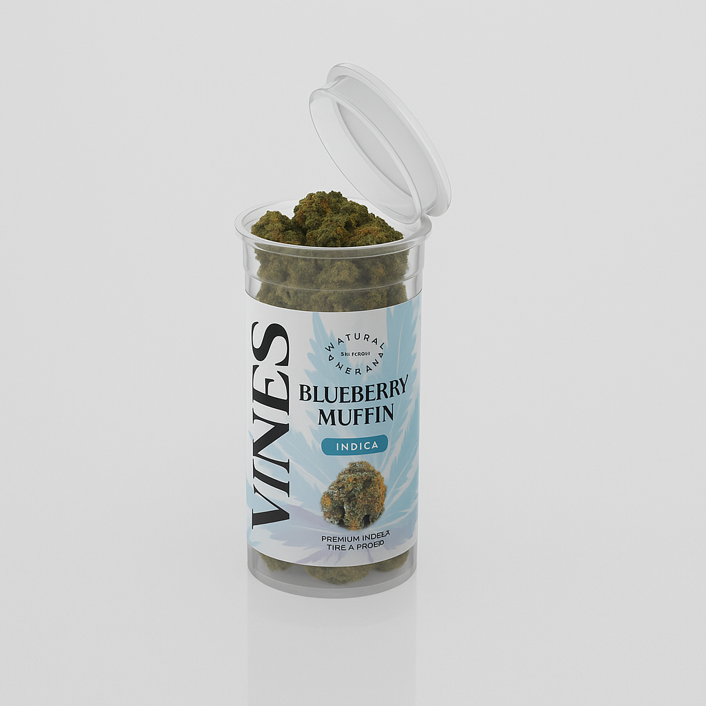 VINES Indica THC-A Flower - Blueberry Muffin